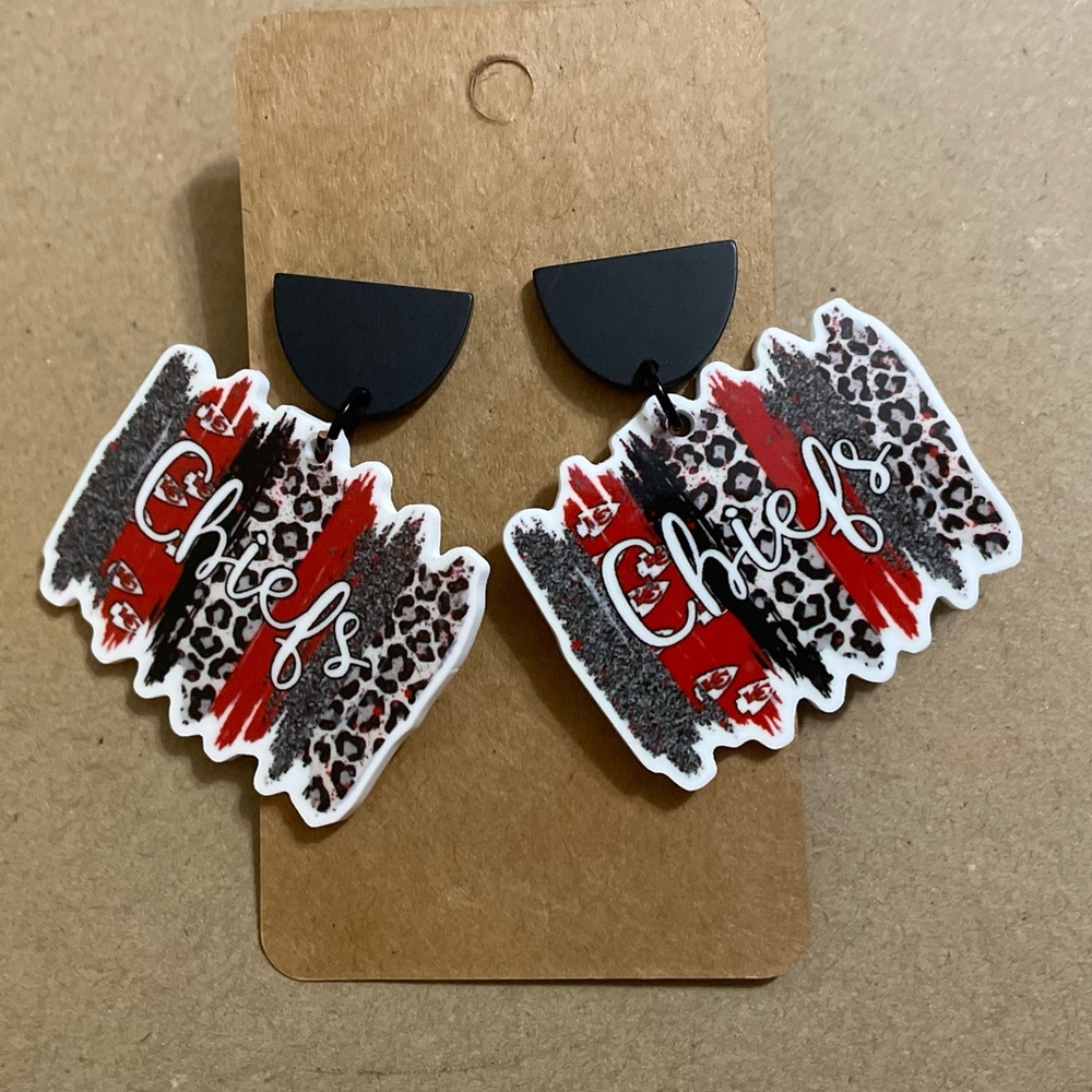 KC Chiefs Football Inspired Earrings